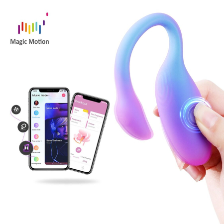 Смарт-віброяйце Magic Motion Flamingo Max Blue 2 в 1: віброяйце та тренажер Кегеля, 10 режимів - фото №2
