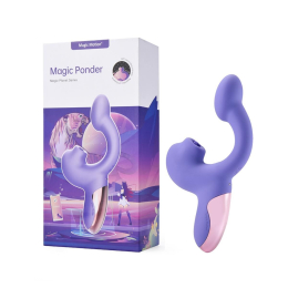 Смарт-вібратор Magic Motion Ponder Purple, подвійна стимуляція, віброяйце+язичок для клітора - - фото №6