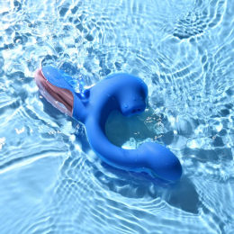 Смарт-вібратор Magic Motion Ponder Blue, подвійна стимуляція, віброяйце+язичок для клітора - №9