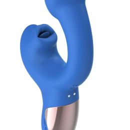 Смарт-вібратор Magic Motion Ponder Blue, подвійна стимуляція, віброяйце+язичок для клітора - №2