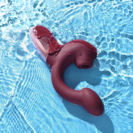 Смарт-вібратор Magic Motion Ponder Red, подвійна стимуляція, віброяйце+язичок для клітора - №10