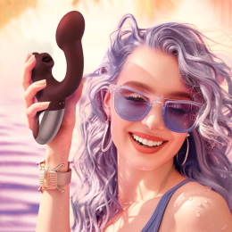 Смарт-вібратор Magic Motion Ponder Red, подвійна стимуляція, віброяйце+язичок для клітора - №12