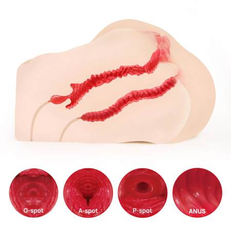 Мастурбатор Kokos 005 Jenny ONAHOLE Real Vagina 2WayPlus з вібрацією та масажем - фото №9