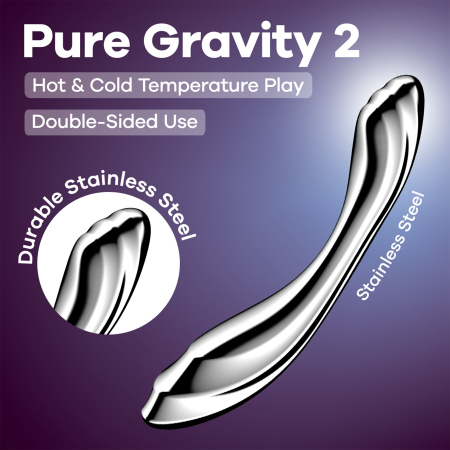 Металевий дилдо Satisfyer Pure Gravity 2 - фото №6