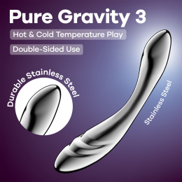 Металевий дилдо Satisfyer Pure Gravity 3 - - фото №6