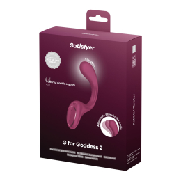 Вагінально-кліторальний вібратор Satisfyer G for Goddess 2 Wine Red, 2 мотори - - фото №5