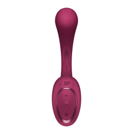 Вагінально-кліторальний вібратор Satisfyer G for Goddess 2 Wine Red, 2 мотори - - фото №3