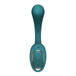 Вагінально-кліторальний вібратор Satisfyer G for Goddess 2 Bottle Green, 2 мотори - №3