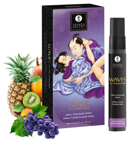 Спрей для посилення слиновиділення Shunga Waves of Pleasure Exotic Fruits - фото