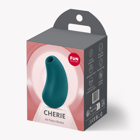Вакуумний стимулятор з вібрацією Fun Factory Cherie Bottle Green, 11 + 12 режимів роботи, перезаряджуваний - фото №6