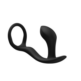 Анальна пробка з ерекційним кільцем Fun Factory BOOTIE RING Black - фото