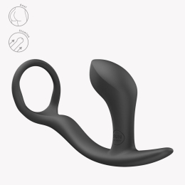 Анальна пробка з ерекційним кільцем Fun Factory BOOTIE RING Black - - фото №4