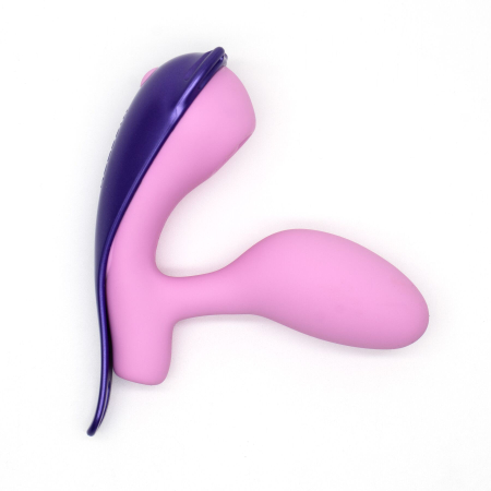 Віброяйце під одяг KISSTOY Viosecret Pro, з пульсацією для клітора, трусики-стрепи в комплекті - фото №3