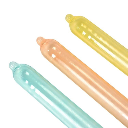 Презервативи Recare Color Fruit Flavour Condoms 12 шт, аромати: м'ята, банан, полуниця - фото №4