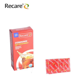Презервативи Recare Cola Dotted&Ribbed Condoms 12 шт, з пухирцями та ребрами, аромат: Кола - - фото №4