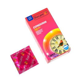 Презервативи Recare Delay Candy Condoms 12 шт, пролонгувальний ефект, цукерковий аромат - - фото №2