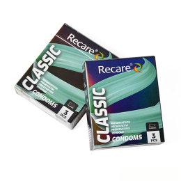 Презервативи Holographic Recare Classic Condoms 3 шт, класичні - - фото №3