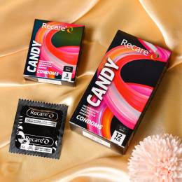 Презервативи Holographic Recare Delay Candy Condoms 3 шт, пролонгувальний ефект, цукерковий аромат - - фото №6