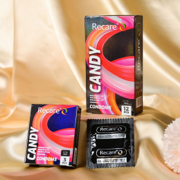 Презервативи Holographic Recare Delay Candy Condoms 3 шт, пролонгувальний ефект, цукерковий аромат - - фото №5