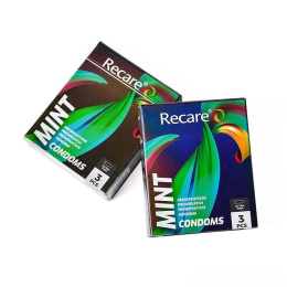 Презервативи Holographic Recare Ultra Thin Mint Condoms 3шт, ультратонкі, аромат: м'ята - №3