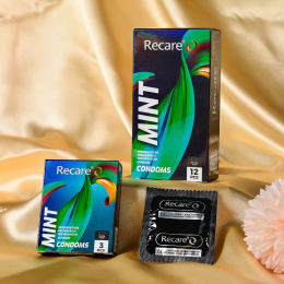 Презервативи Holographic Recare Ultra Thin Mint Condoms 3шт, ультратонкі, аромат: м'ята - №6