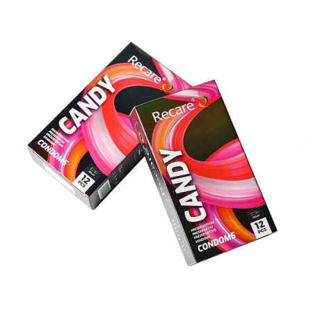 Презервативи Holographic Recare Delay Candy Condoms 12 шт, пролонгувальний ефект, цукерковий аромат - фото №3
