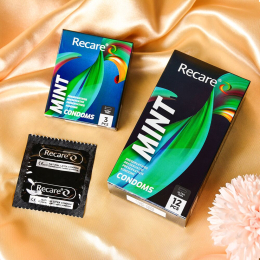 Презервативи Holographic Recare Ultra Thin Mint Condoms 12шт, ультратонкі, аромат: м'ята - - фото №5