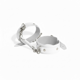 Наручники із екошкіри Art of Sex - Eva, колір білий 