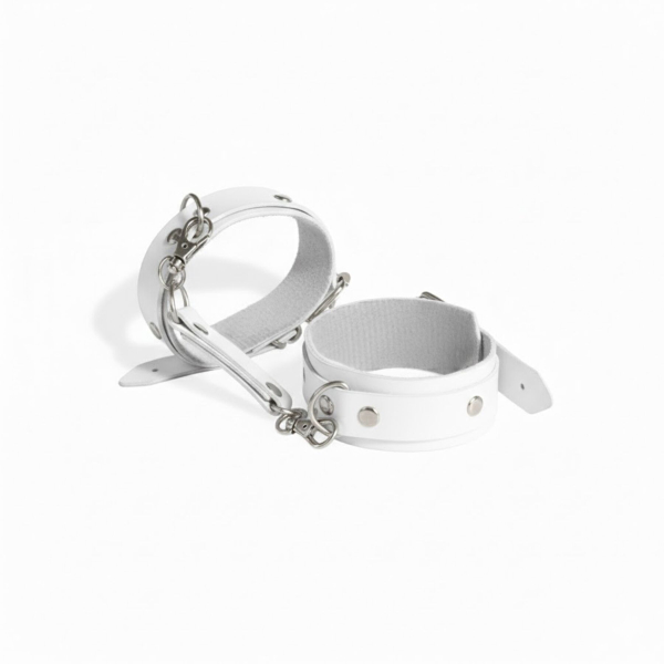 Наручники із екошкіри Art of Sex - Eva, колір білий - фото
