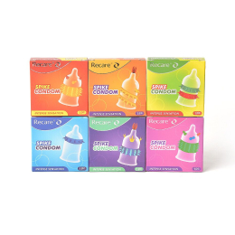 Насадка на член Recare Spike Condom Green (презерватив з рядами шипів) - №9