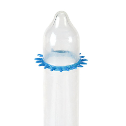 Насадка на член Recare Spike Condom Blue (презерватив з шипами) - №2