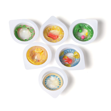 Насадка на член Recare Spike Condom Orange (презерватив з вусиками та шипами) - фото №7