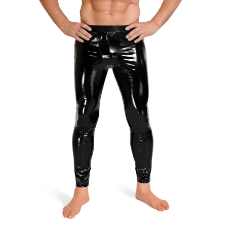 Лаковані чоловічі легінси Art of Sex - Matthias, колір чорний, розмір M - фото