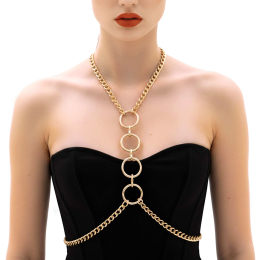 Металева портупея Art of Sex - Mango, колір золото, XS-2XL - - фото №2