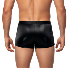 Чоловічі труси з сюрпризом Art of Sex - Gladiator, чорні з ефектом мокрого оксамиту, розмір M - - фото №2