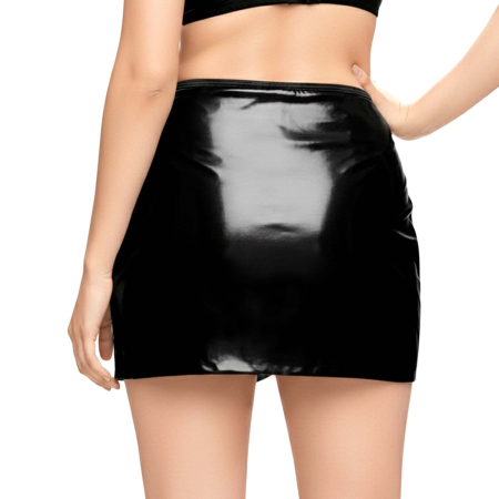 Лакована сексуальна спідниця Art of Sex - Malibu, колір чорний, L-2XL - фото №2