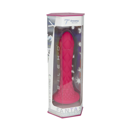 Фалоімітатор SilexD Fantasy Liquid Silicone Dreamy 7in Pink - фото №9