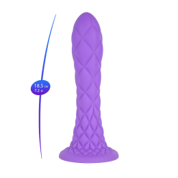 Фалоімітатор SilexD Fantasy Liquid Silicone Dreamy 7in Purple - - фото №5