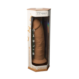 Фалоімітатор SilexD Henry Caramel (MODEL 2 size 7.5in), двошаровий, силікон + Silexpan, діаметр 4,8 см - №6