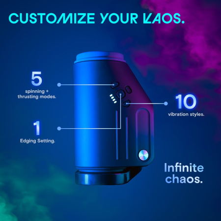 Смарт-мастурбатор Kaotik Labs The Shotty, режим edging, вібрація, обертання та імітація фрикцій - фото №12