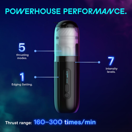 Смарт-мастурбатор Kaotik Labs The Shockwave, режим edging, імітація фрикцій - фото №14