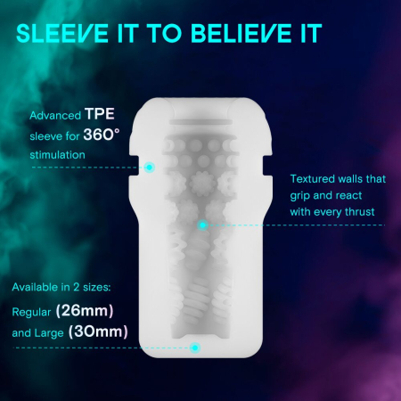 Смарт-мастурбатор Kaotik Labs The Shockwave, режим edging, імітація фрикцій - фото №13