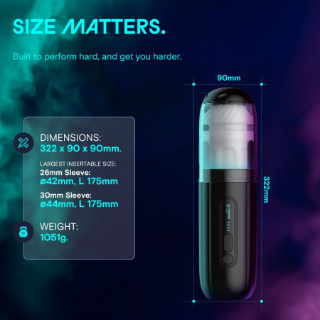 Смарт-мастурбатор Kaotik Labs The Shockwave, режим edging, імітація фрикцій - фото №9