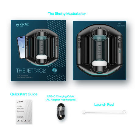 Смарт-мастурбатор Kaotik Labs The Jetpack, режим edging, дуже потужний, імітація фрикцій - фото №7