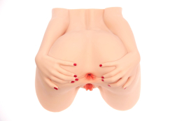 Мастурбатор-попа Naked Factory MONICA, вагіна + анус, 2 канали, дуже реалістичний, наскрізний - №2