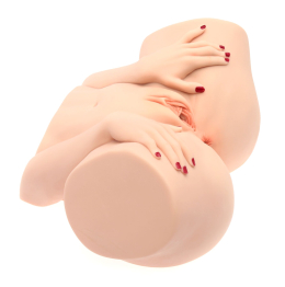 Мастурбатор-півторс Naked Factory BARBIE, вагіна + анус, 2 канали, дуже реалістичний, наскрізний - фото