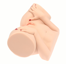 Мастурбатор-півторс Naked Factory BARBIE, вагіна + анус, 2 канали, дуже реалістичний, наскрізний - - фото №2