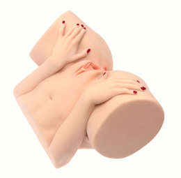 Мастурбатор-півторс Naked Factory BARBIE, вагіна + анус, 2 канали, дуже реалістичний, наскрізний - - фото №3