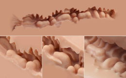 Мастурбатор-півторс Naked Factory SCARLET, вагіна + анус, вузький вхід, дуже реалістичний, наскрізний - - фото №5