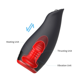 Мастурбатор Otouch Pleasure Engine, 7 режимів вібрації, 5 режимів фрикцій, підігрів, джойстик - №7